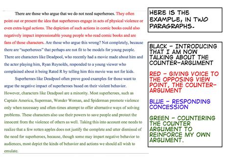 do you believe that a counter argument can strengthen the overall impact of a synthesis essay?